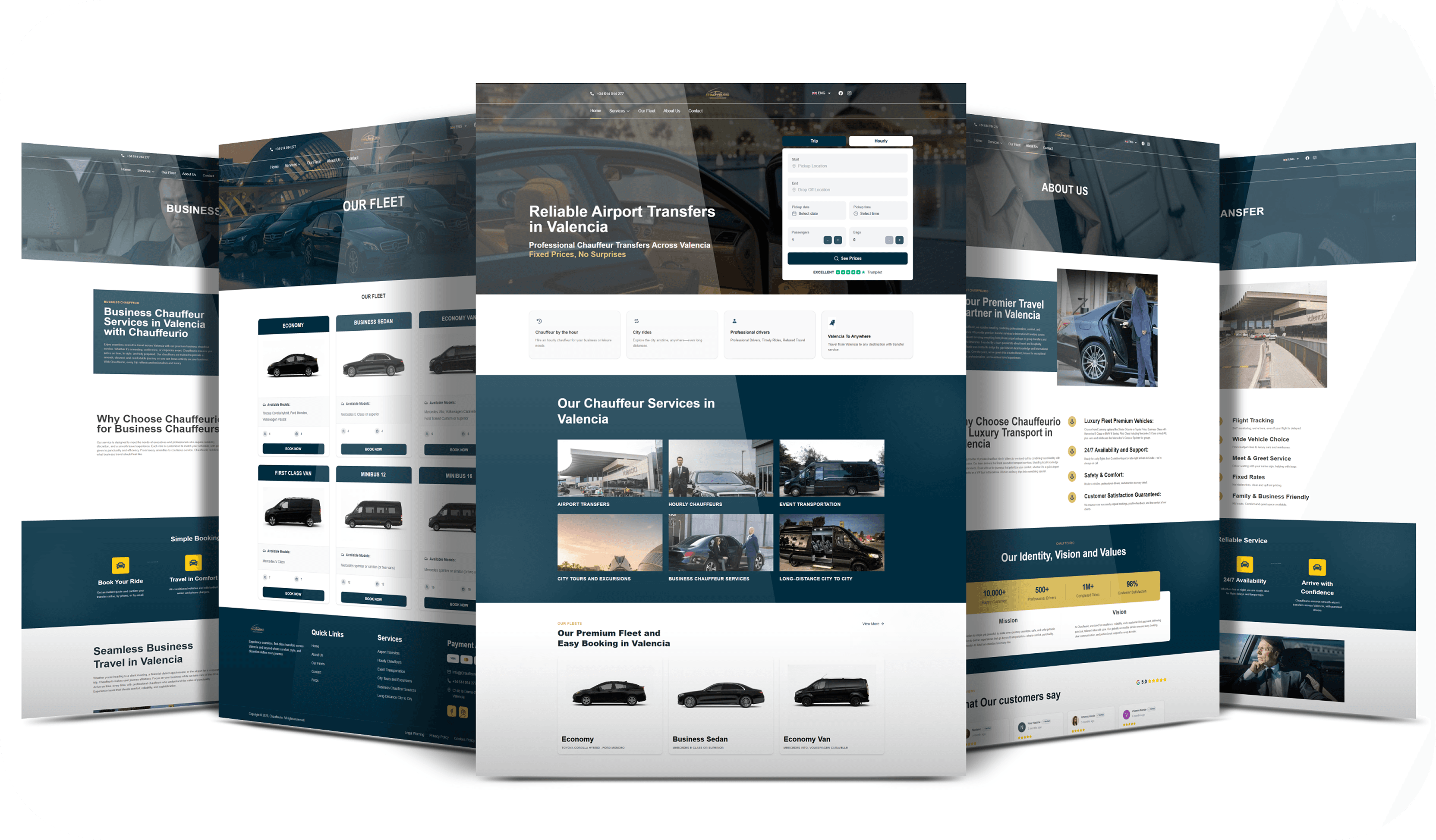 Chauffeurio Website preview