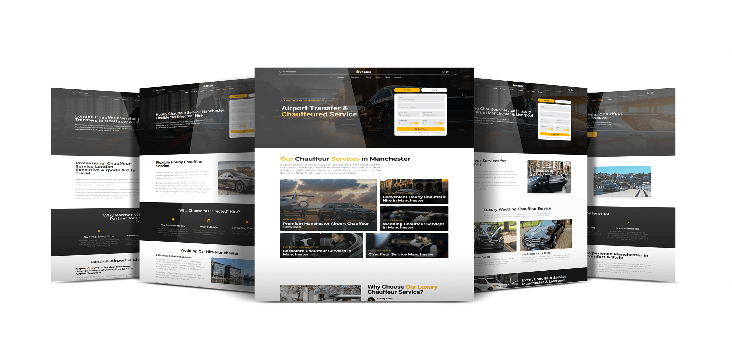 OK Taxis Website preview